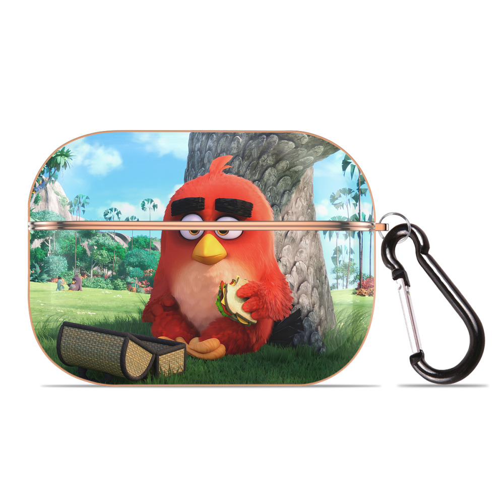 （画像用） Angry Birds アングリーバード 【AirPods Pro用】ハードシェル保護ケース｜耐衝撃・防指紋・カラビナ付き商品仕様