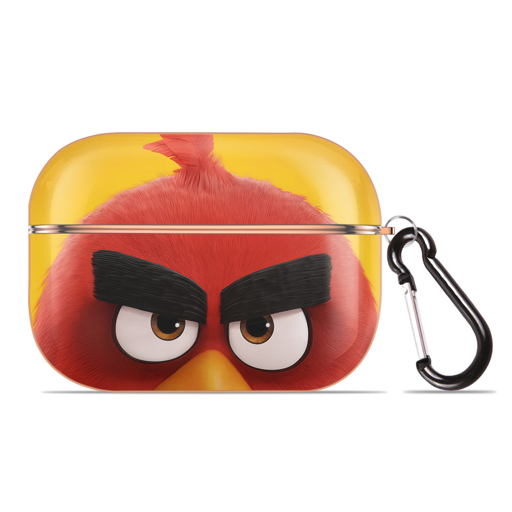 （画像用） Angry Birds アングリーバード 【AirPods Pro用】ハードシェル保護ケース｜耐衝撃・防指紋・カラビナ付き商品仕様
