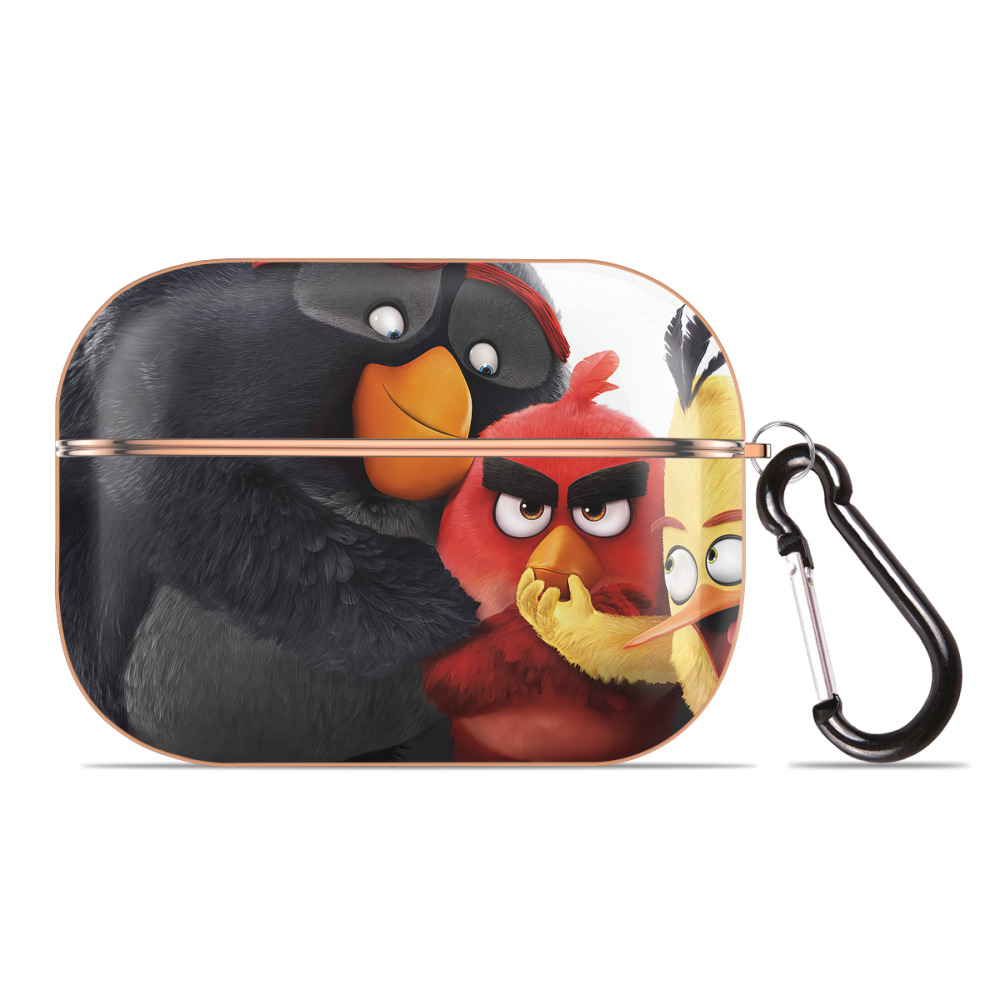 （画像用） Angry Birds アングリーバード 【AirPods Pro用】ハードシェル保護ケース｜耐衝撃・防指紋・カラビナ付き商品仕様