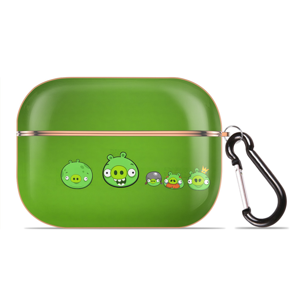 （画像用） Angry Birds アングリーバード 【AirPods Pro用】ハードシェル保護ケース｜耐衝撃・防指紋・カラビナ付き商品仕様
