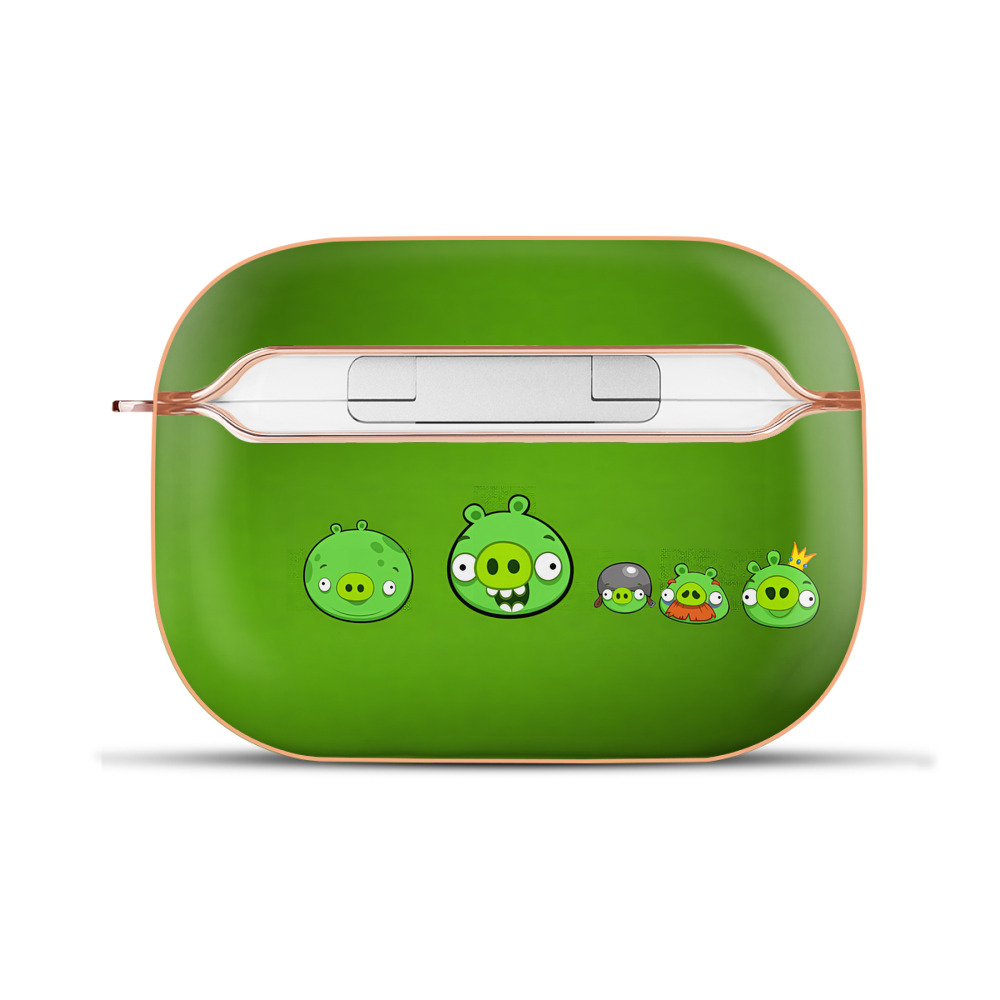 （画像用） Angry Birds アングリーバード 【AirPods Pro用】ハードシェル保護ケース｜耐衝撃・防指紋・カラビナ付き商品仕様