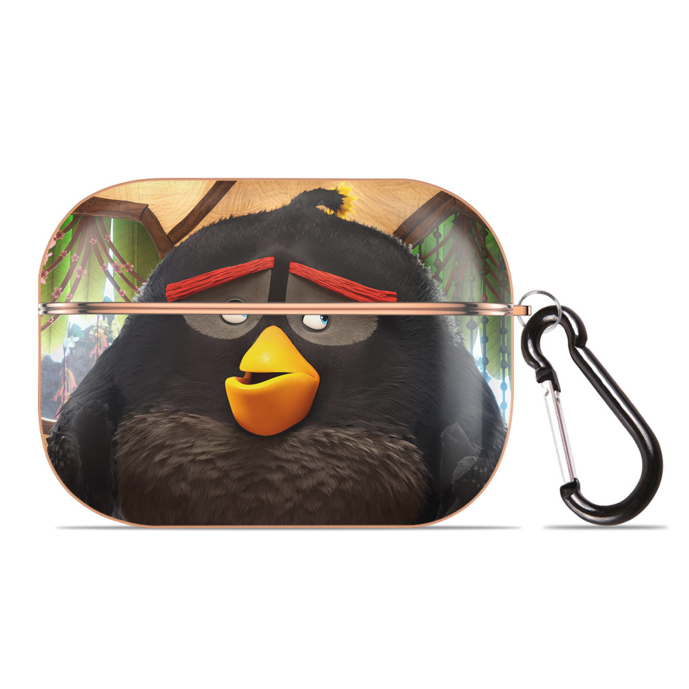 （画像用） Angry Birds アングリーバード 【AirPods Pro用】ハードシェル保護ケース｜耐衝撃・防指紋・カラビナ付き商品仕様