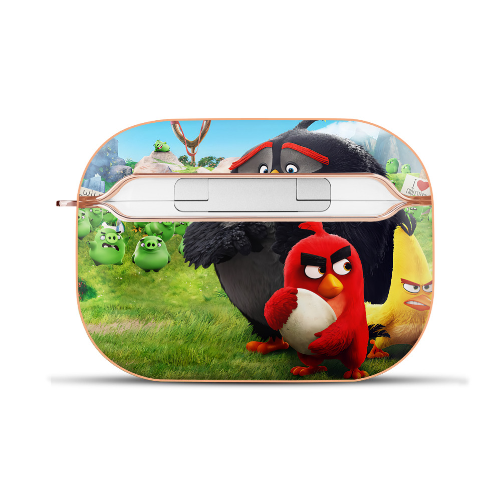 （画像用） Angry Birds アングリーバード 【AirPods Pro用】ハードシェル保護ケース｜耐衝撃・防指紋・カラビナ付き商品仕様