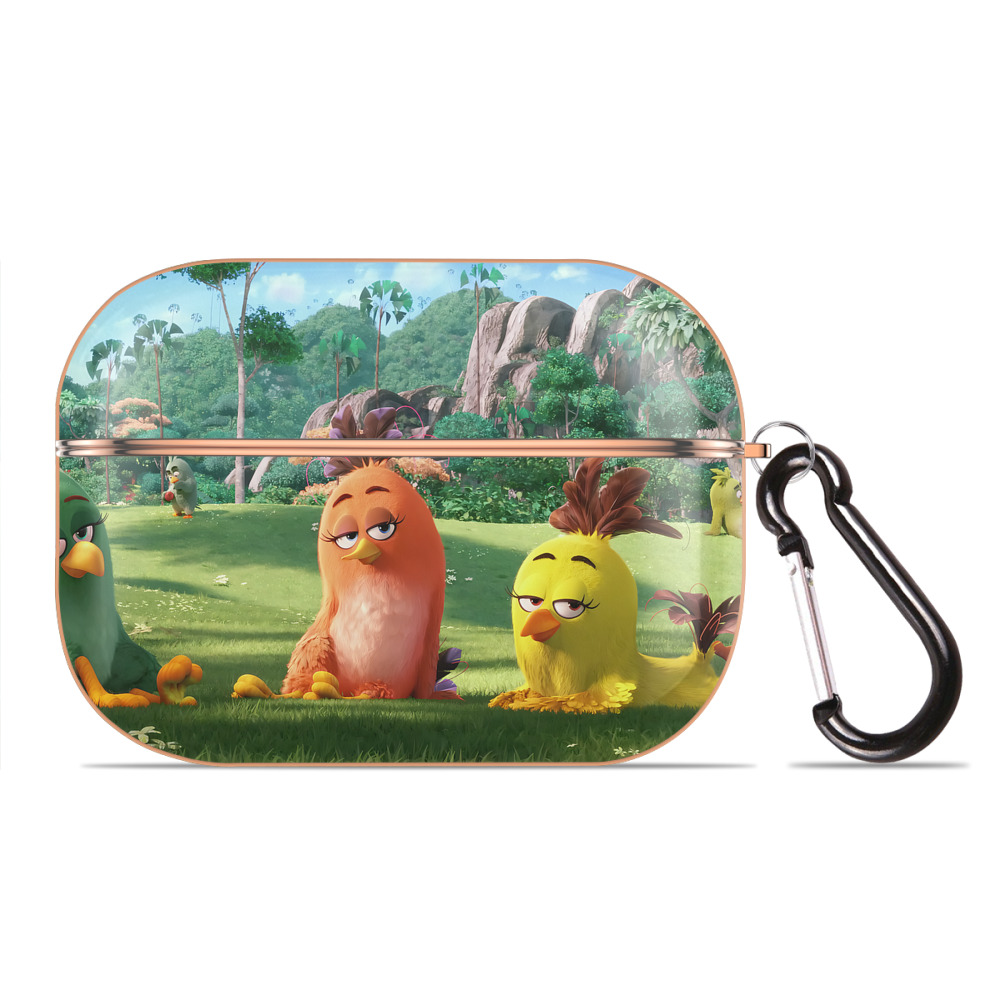 （画像用） Angry Birds アングリーバード 【AirPods Pro用】ハードシェル保護ケース｜耐衝撃・防指紋・カラビナ付き商品仕様