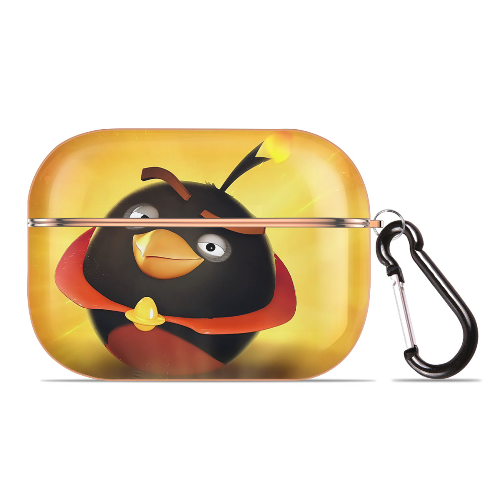 （画像用） Angry Birds アングリーバード 【AirPods Pro用】ハードシェル保護ケース｜耐衝撃・防指紋・カラビナ付き商品仕様