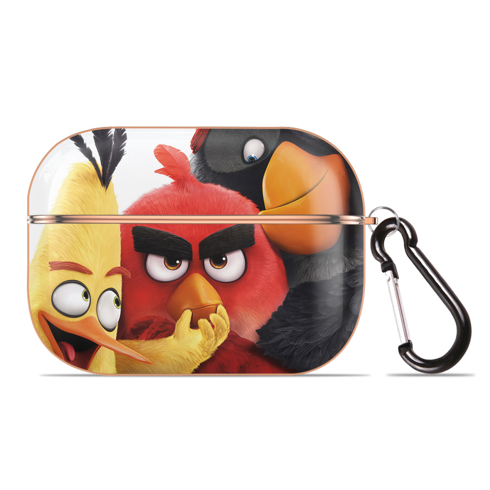 （画像用） Angry Birds アングリーバード 【AirPods Pro用】ハードシェル保護ケース｜耐衝撃・防指紋・カラビナ付き商品仕様