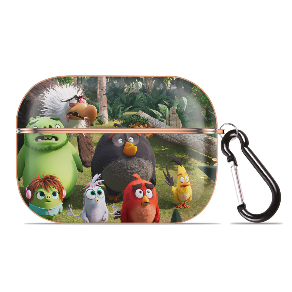 （画像用） Angry Birds アングリーバード 【AirPods Pro用】ハードシェル保護ケース｜耐衝撃・防指紋・カラビナ付き商品仕様