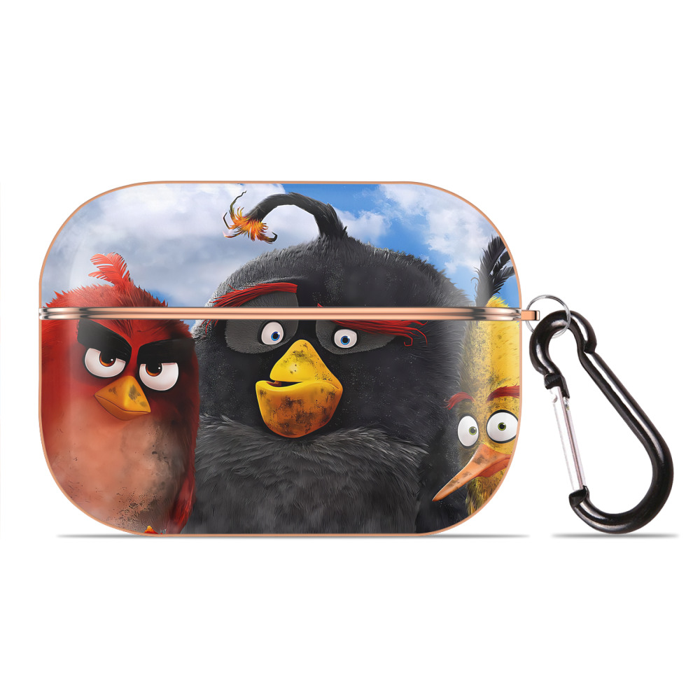 （画像用） Angry Birds アングリーバード 【AirPods Pro用】ハードシェル保護ケース｜耐衝撃・防指紋・カラビナ付き商品仕様