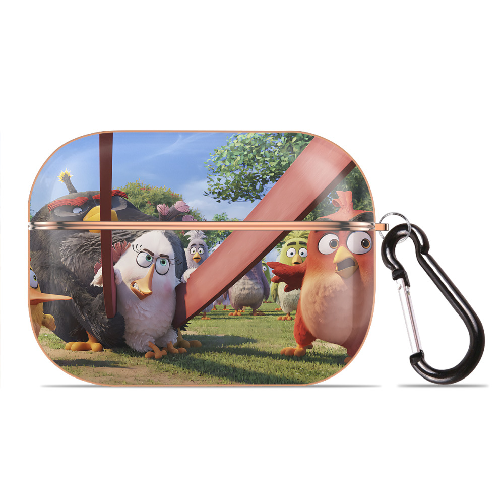 （画像用） Angry Birds アングリーバード 【AirPods Pro用】ハードシェル保護ケース｜耐衝撃・防指紋・カラビナ付き商品仕様