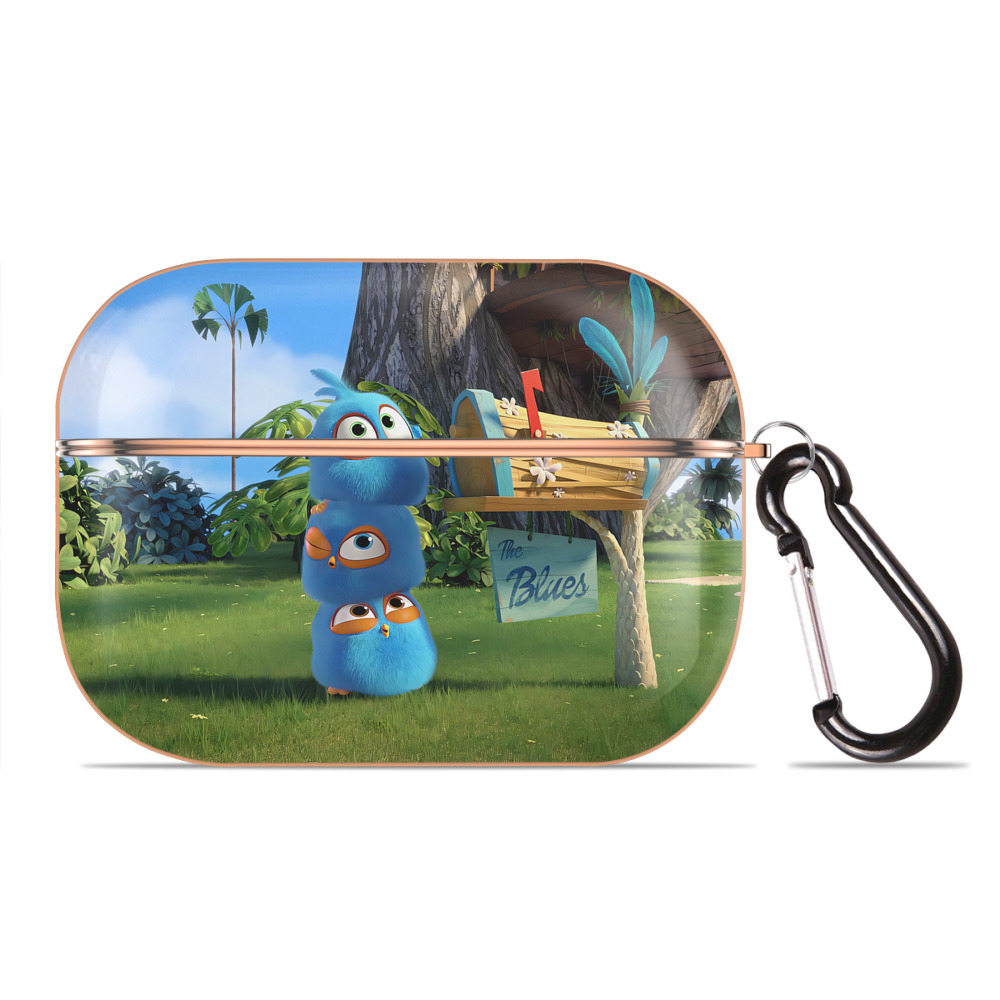 （画像用） Angry Birds アングリーバード 【AirPods Pro用】ハードシェル保護ケース｜耐衝撃・防指紋・カラビナ付き商品仕様