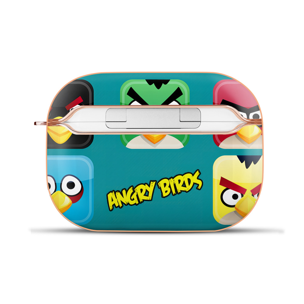 （画像用） Angry Birds アングリーバード 【AirPods Pro用】ハードシェル保護ケース｜耐衝撃・防指紋・カラビナ付き商品仕様