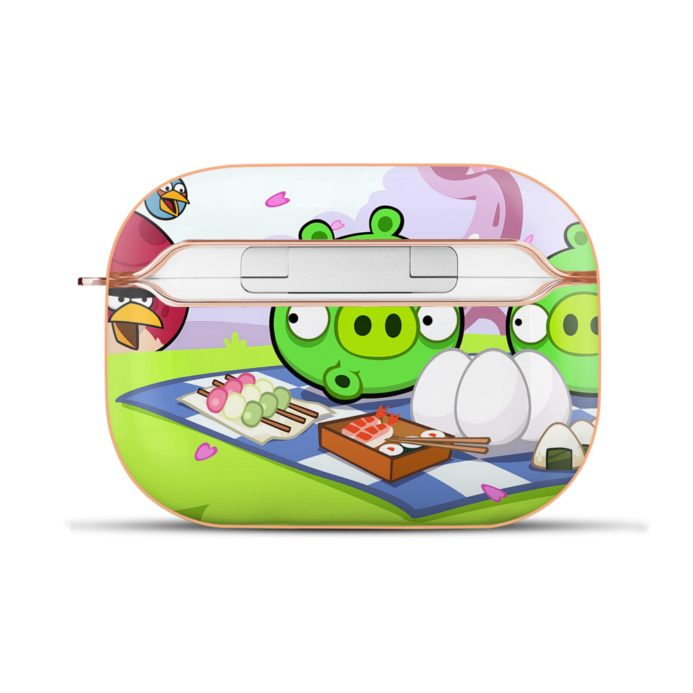 （画像用） Angry Birds アングリーバード 【AirPods Pro用】ハードシェル保護ケース｜耐衝撃・防指紋・カラビナ付き商品仕様