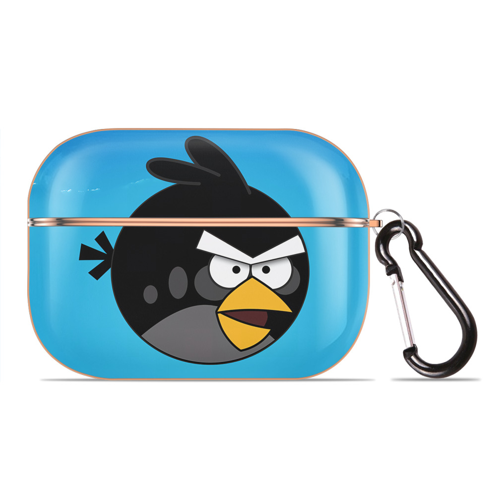 （画像用） Angry Birds アングリーバード 【AirPods Pro用】ハードシェル保護ケース｜耐衝撃・防指紋・カラビナ付き商品仕様
