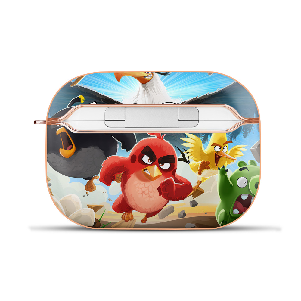 （画像用） Angry Birds アングリーバード 【AirPods Pro用】ハードシェル保護ケース｜耐衝撃・防指紋・カラビナ付き商品仕様