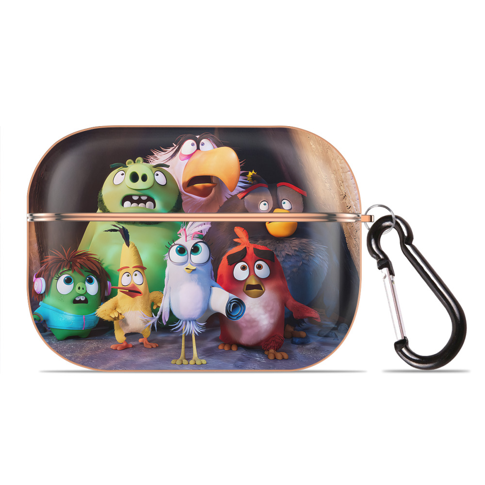 （画像用） Angry Birds アングリーバード 【AirPods Pro用】ハードシェル保護ケース｜耐衝撃・防指紋・カラビナ付き商品仕様