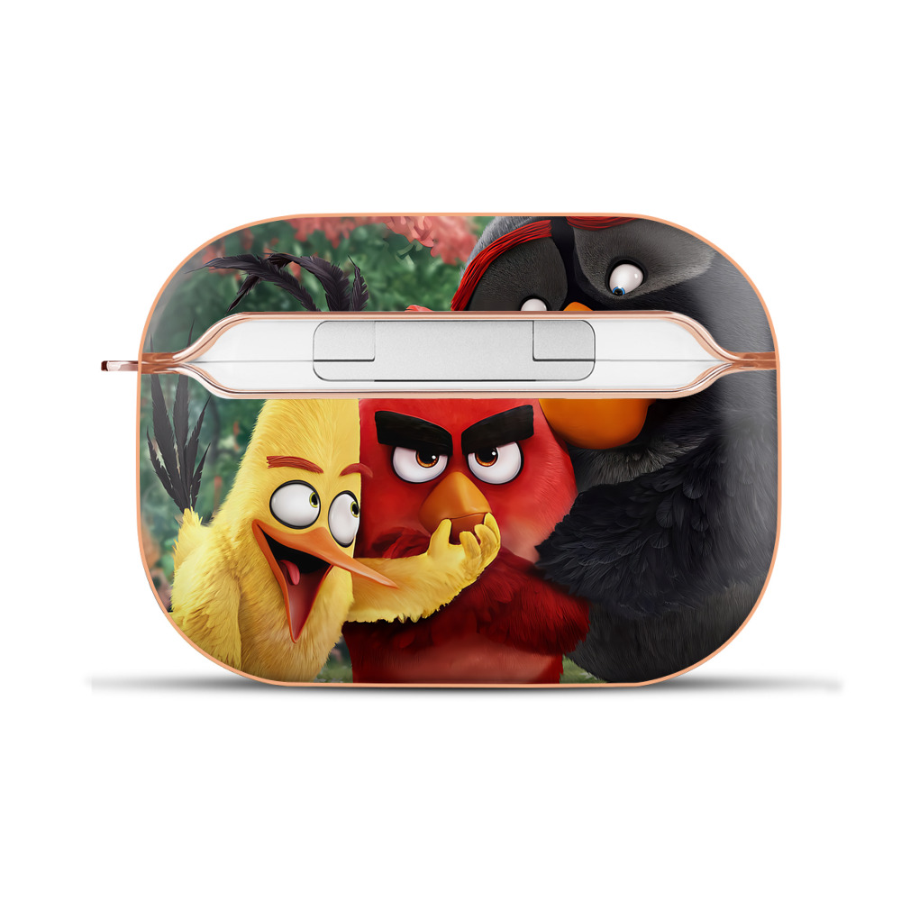 （画像用） Angry Birds アングリーバード 【AirPods Pro用】ハードシェル保護ケース｜耐衝撃・防指紋・カラビナ付き商品仕様