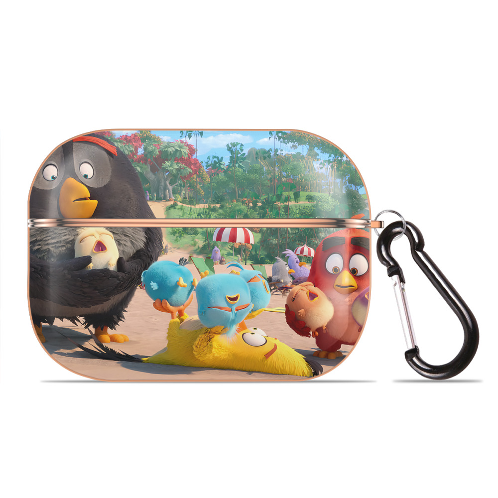 （画像用） Angry Birds アングリーバード 【AirPods Pro用】ハードシェル保護ケース｜耐衝撃・防指紋・カラビナ付き商品仕様