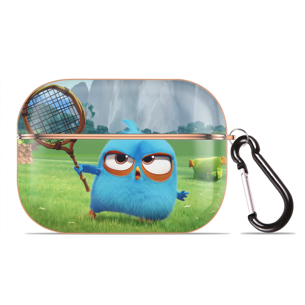 （画像用） Angry Birds アングリーバード 【AirPods Pro用】ハードシェル保護ケース｜耐衝撃・防指紋・カラビナ付き商品仕様