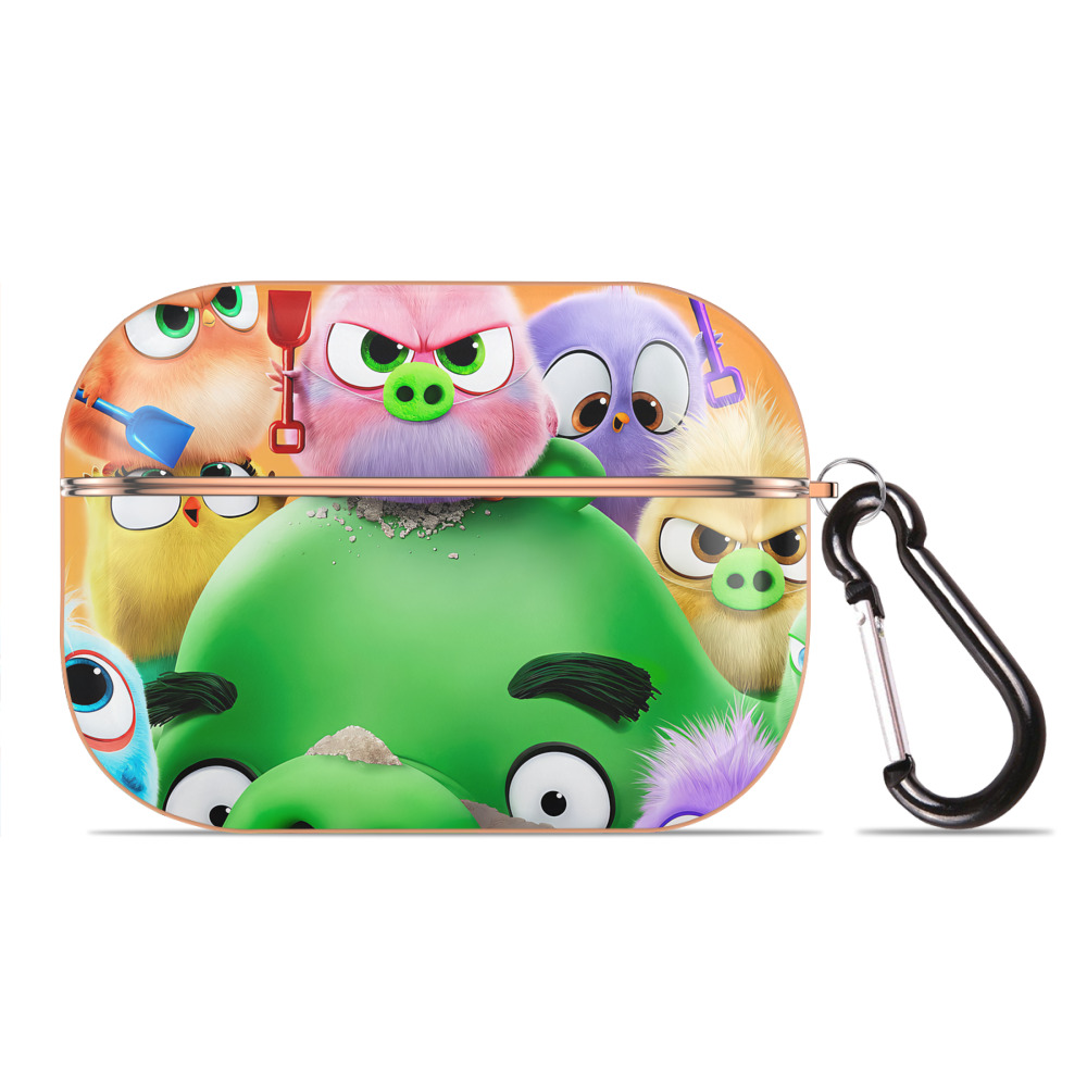 （画像用） Angry Birds アングリーバード 【AirPods Pro用】ハードシェル保護ケース｜耐衝撃・防指紋・カラビナ付き商品仕様