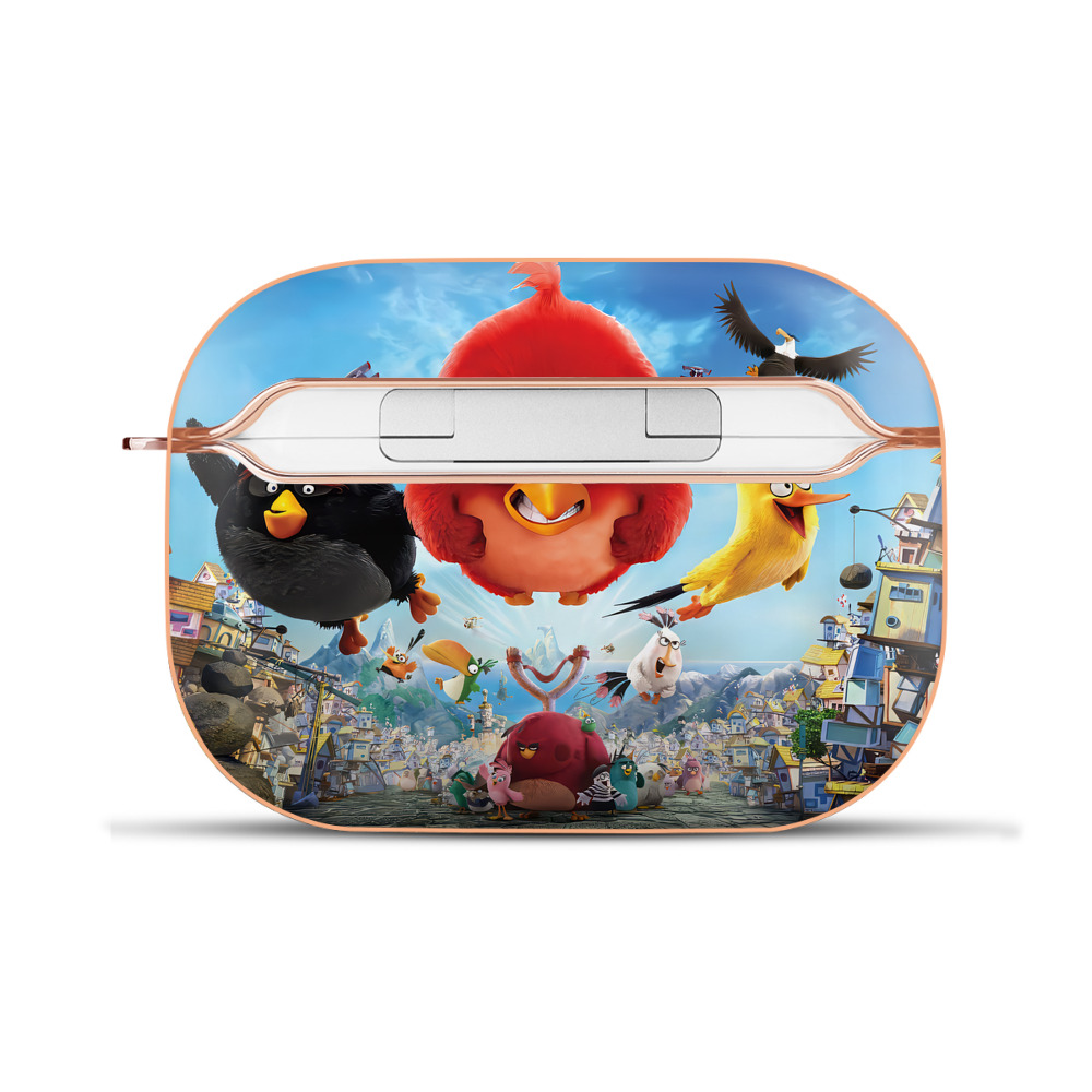 （画像用） Angry Birds アングリーバード 【AirPods Pro用】ハードシェル保護ケース｜耐衝撃・防指紋・カラビナ付き商品仕様