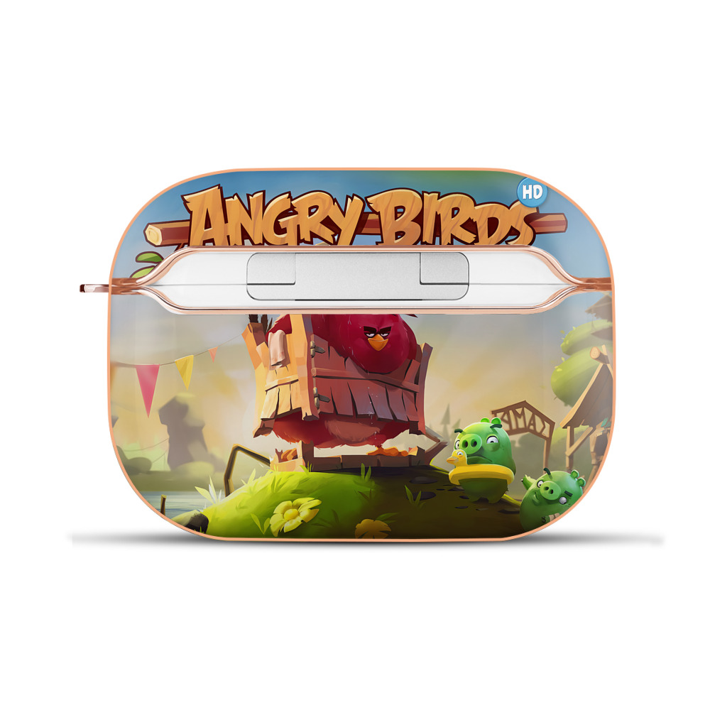 （画像用） Angry Birds アングリーバード 【AirPods Pro用】ハードシェル保護ケース｜耐衝撃・防指紋・カラビナ付き商品仕様