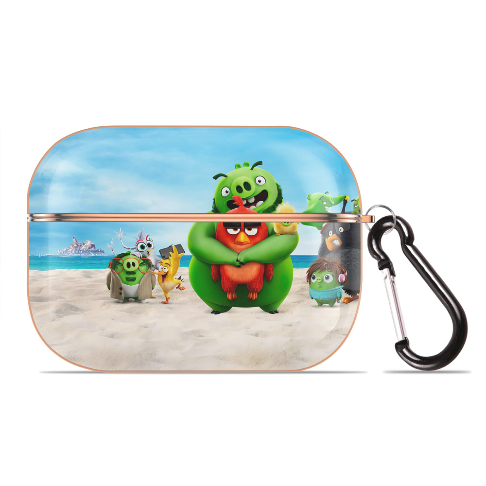 （画像用） Angry Birds アングリーバード 【AirPods Pro用】ハードシェル保護ケース｜耐衝撃・防指紋・カラビナ付き商品仕様