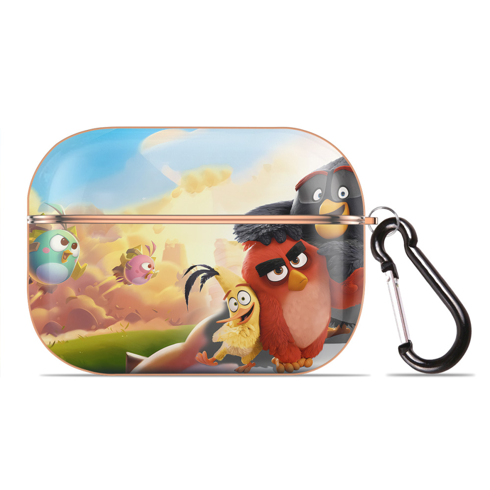 （画像用） Angry Birds アングリーバード 【AirPods Pro用】ハードシェル保護ケース｜耐衝撃・防指紋・カラビナ付き商品仕様