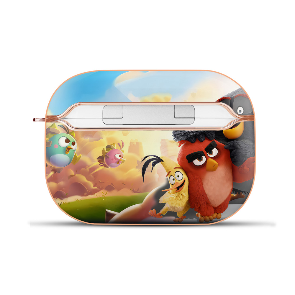 （画像用） Angry Birds アングリーバード 【AirPods Pro用】ハードシェル保護ケース｜耐衝撃・防指紋・カラビナ付き商品仕様