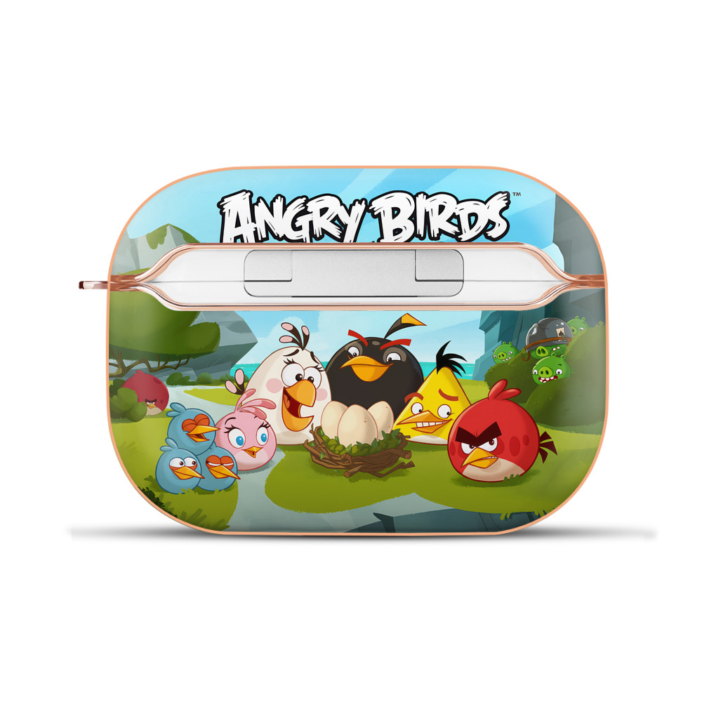 （画像用） Angry Birds アングリーバード 【AirPods Pro用】ハードシェル保護ケース｜耐衝撃・防指紋・カラビナ付き商品仕様