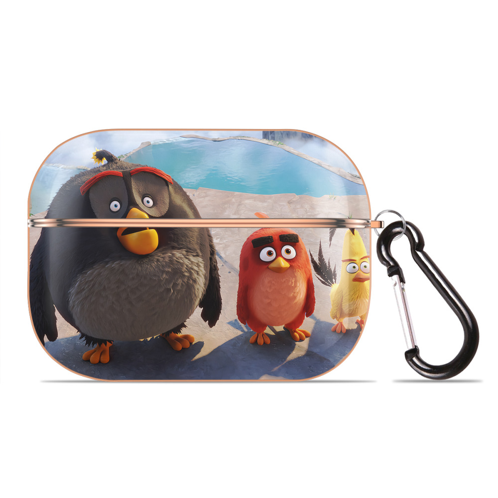 （画像用） Angry Birds アングリーバード 【AirPods Pro用】ハードシェル保護ケース｜耐衝撃・防指紋・カラビナ付き商品仕様