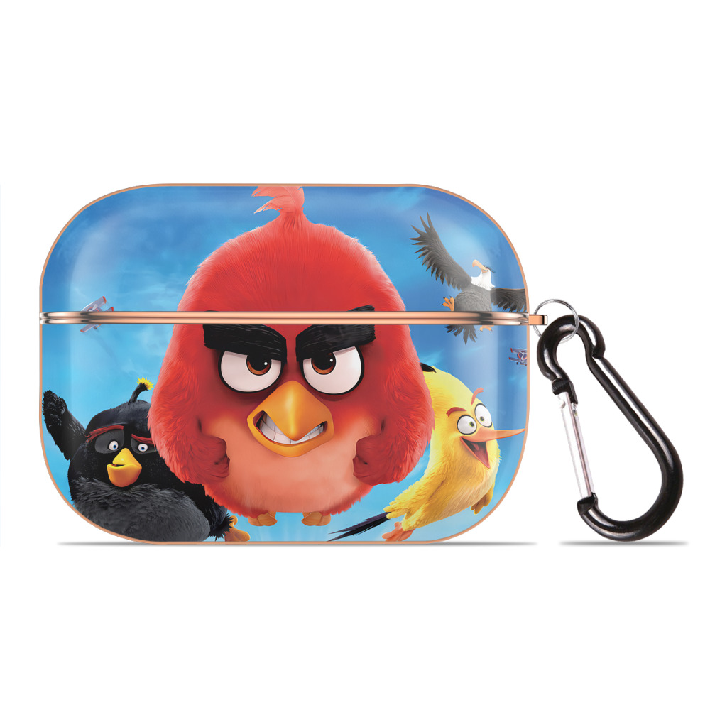 （画像用） Angry Birds アングリーバード 【AirPods Pro用】ハードシェル保護ケース｜耐衝撃・防指紋・カラビナ付き商品仕様