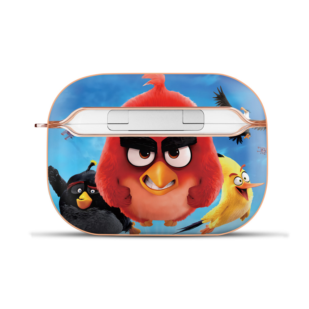 （画像用） Angry Birds アングリーバード 【AirPods Pro用】ハードシェル保護ケース｜耐衝撃・防指紋・カラビナ付き商品仕様
