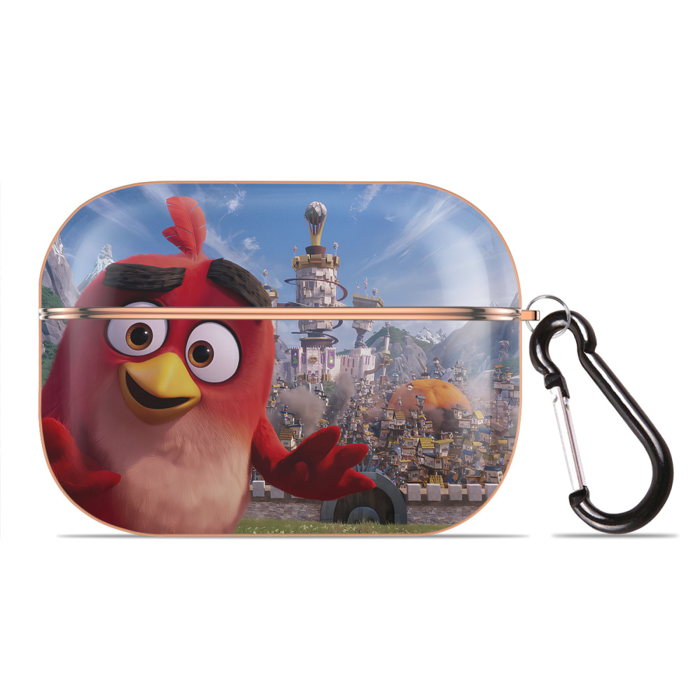 （画像用） Angry Birds アングリーバード 【AirPods Pro用】ハードシェル保護ケース｜耐衝撃・防指紋・カラビナ付き商品仕様
