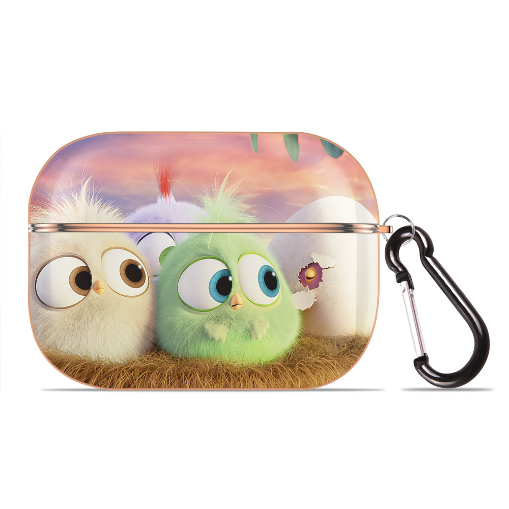 （画像用） Angry Birds アングリーバード 【AirPods Pro用】ハードシェル保護ケース｜耐衝撃・防指紋・カラビナ付き商品仕様