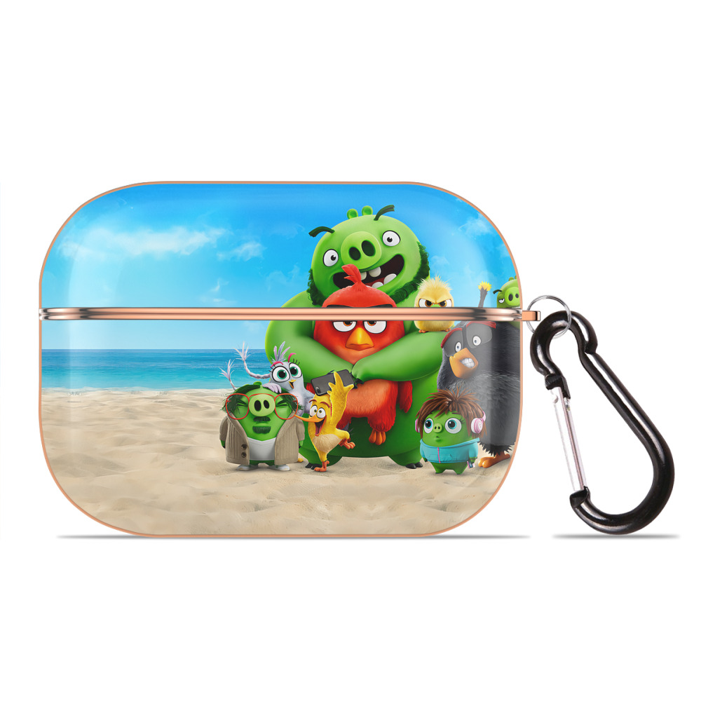 （画像用） Angry Birds アングリーバード 【AirPods Pro用】ハードシェル保護ケース｜耐衝撃・防指紋・カラビナ付き商品仕様