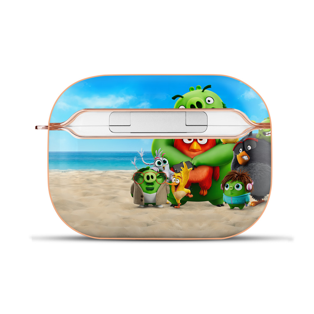 （画像用） Angry Birds アングリーバード 【AirPods Pro用】ハードシェル保護ケース｜耐衝撃・防指紋・カラビナ付き商品仕様