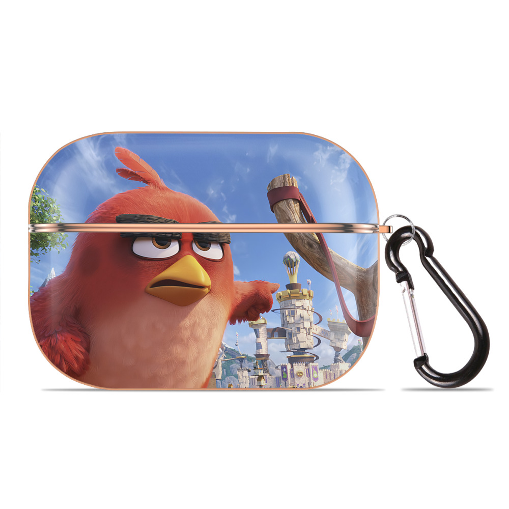 （画像用） Angry Birds アングリーバード 【AirPods Pro用】ハードシェル保護ケース｜耐衝撃・防指紋・カラビナ付き商品仕様