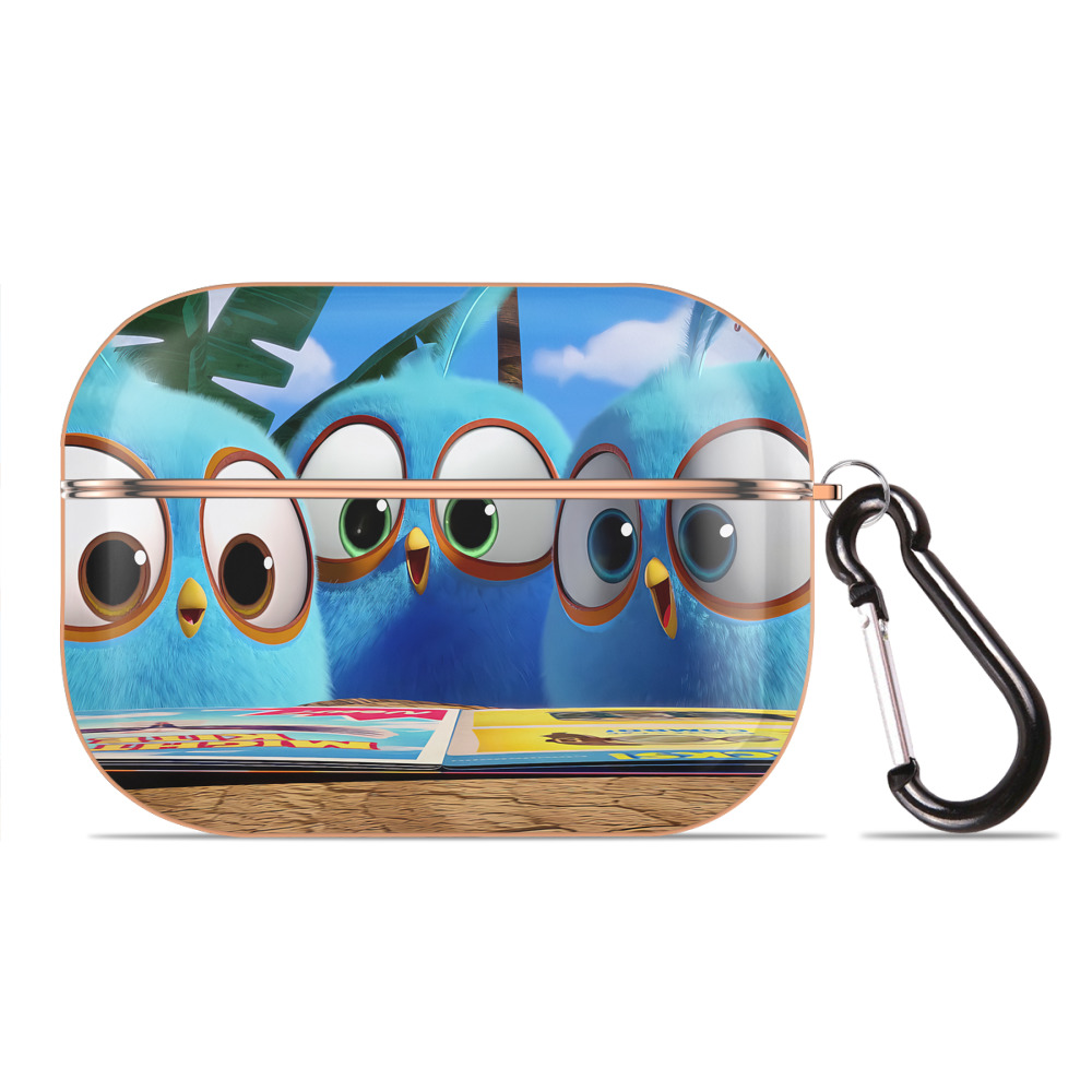 （画像用） Angry Birds アングリーバード 【AirPods Pro用】ハードシェル保護ケース｜耐衝撃・防指紋・カラビナ付き商品仕様