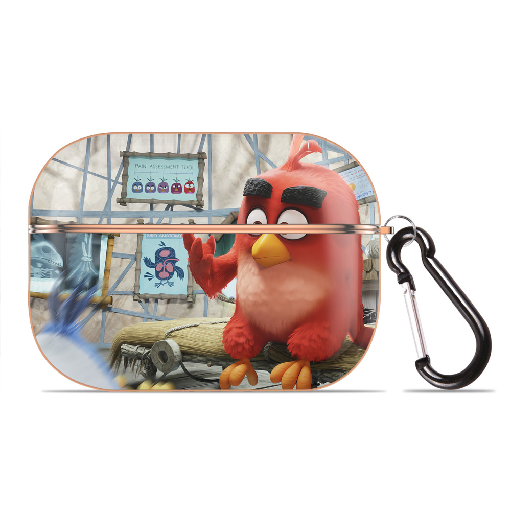 （画像用） Angry Birds アングリーバード 【AirPods Pro用】ハードシェル保護ケース｜耐衝撃・防指紋・カラビナ付き商品仕様