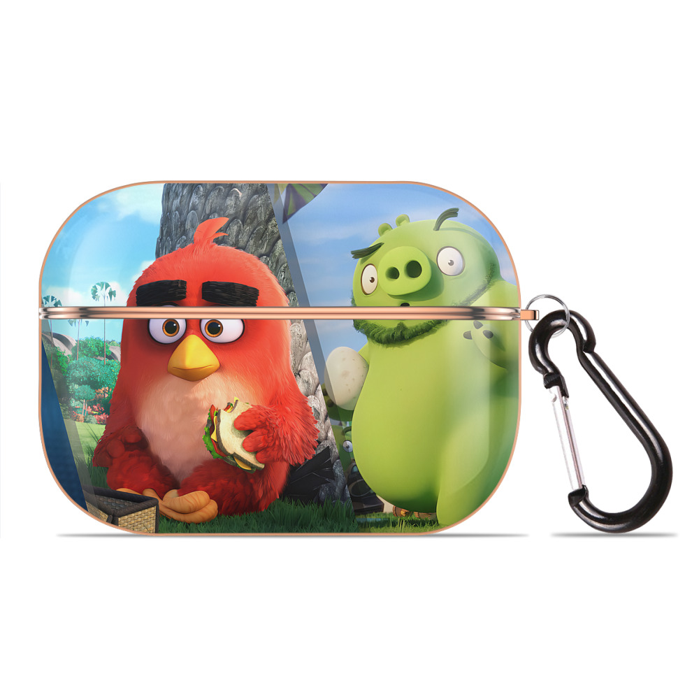 （画像用） Angry Birds アングリーバード 【AirPods Pro用】ハードシェル保護ケース｜耐衝撃・防指紋・カラビナ付き商品仕様