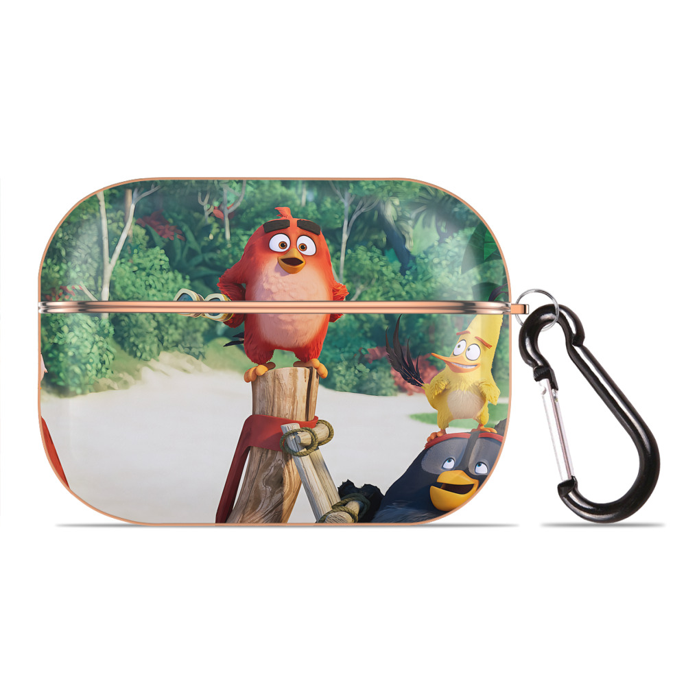（画像用） Angry Birds アングリーバード 【AirPods Pro用】ハードシェル保護ケース｜耐衝撃・防指紋・カラビナ付き商品仕様