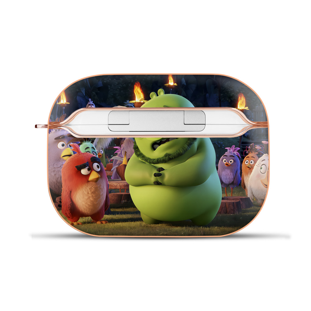 （画像用） Angry Birds アングリーバード 【AirPods Pro用】ハードシェル保護ケース｜耐衝撃・防指紋・カラビナ付き商品仕様