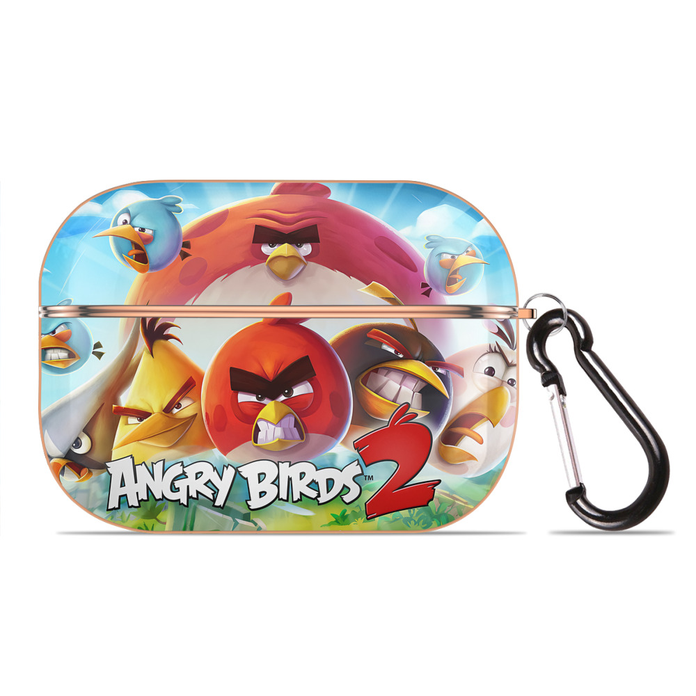 （画像用） Angry Birds アングリーバード 【AirPods Pro用】ハードシェル保護ケース｜耐衝撃・防指紋・カラビナ付き商品仕様