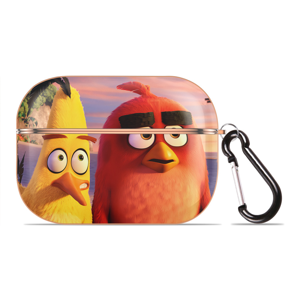 （画像用） Angry Birds アングリーバード 【AirPods Pro用】ハードシェル保護ケース｜耐衝撃・防指紋・カラビナ付き商品仕様