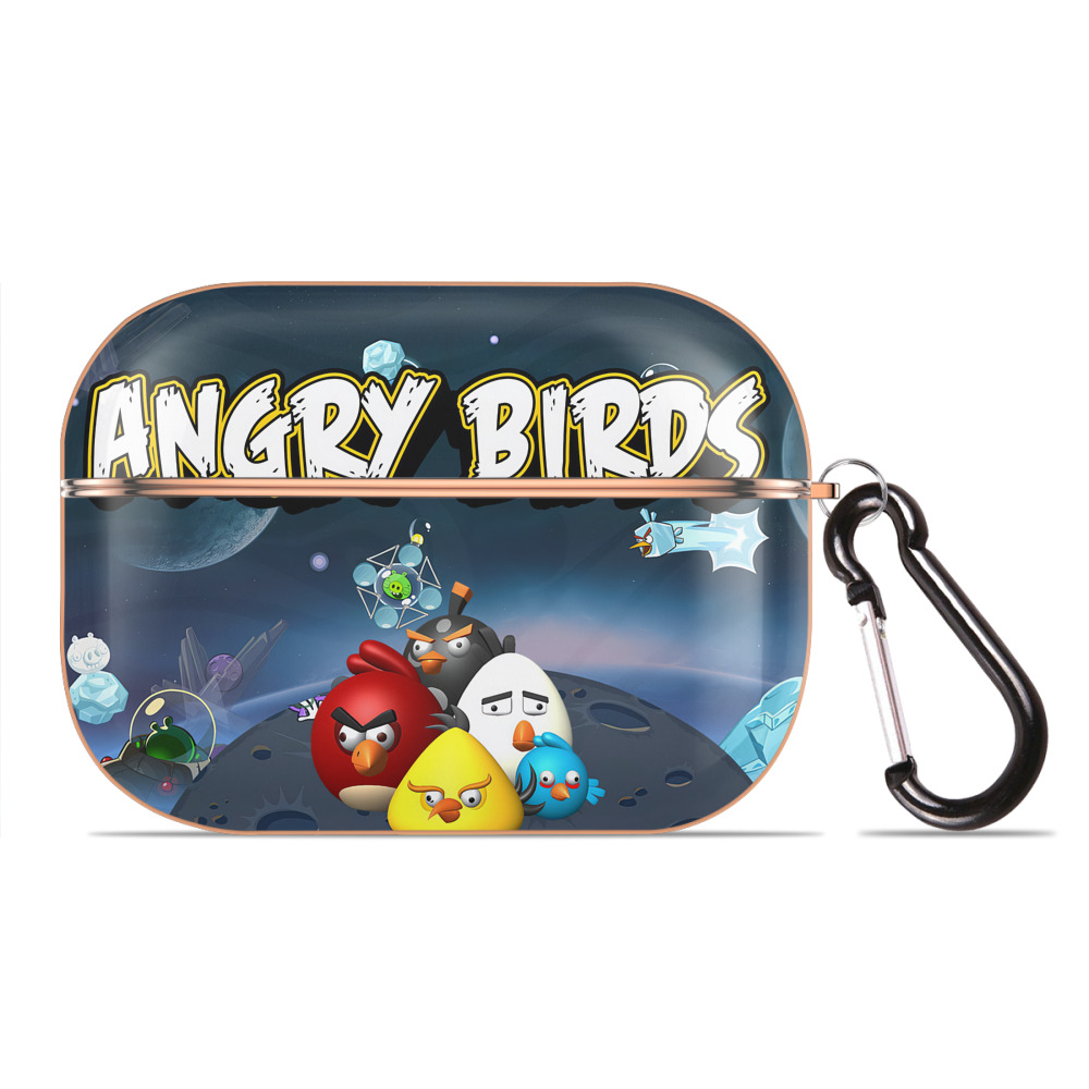 （画像用） Angry Birds アングリーバード 【AirPods Pro用】ハードシェル保護ケース｜耐衝撃・防指紋・カラビナ付き商品仕様