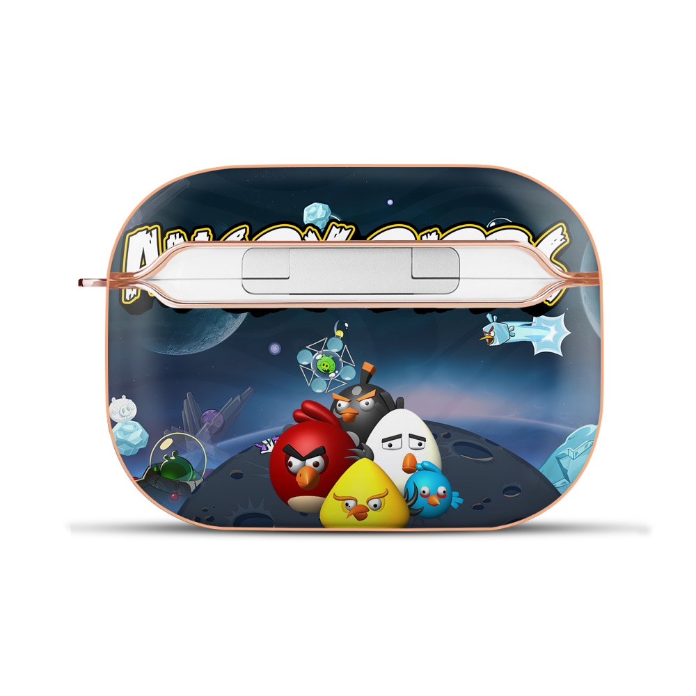 （画像用） Angry Birds アングリーバード 【AirPods Pro用】ハードシェル保護ケース｜耐衝撃・防指紋・カラビナ付き商品仕様