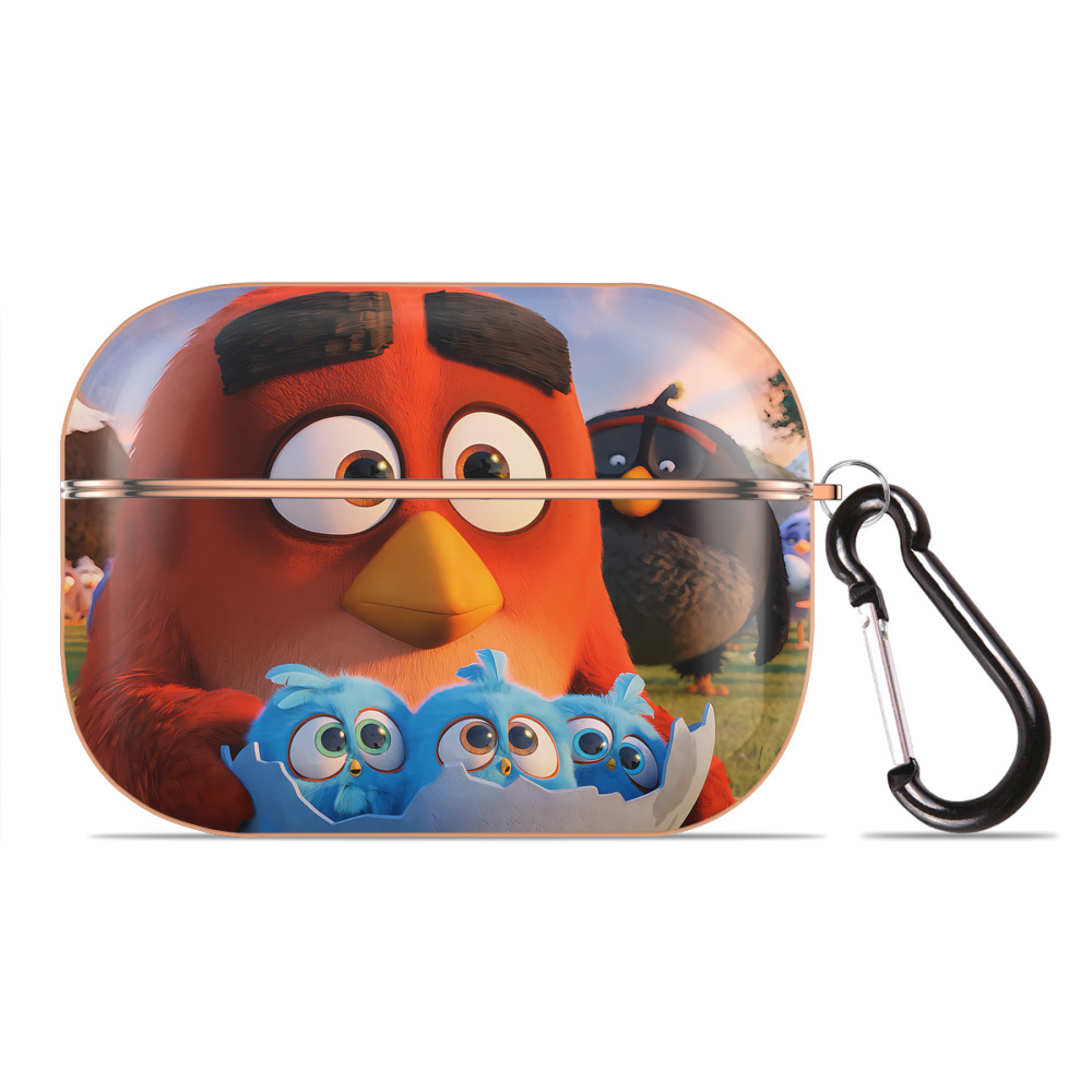 （画像用） Angry Birds アングリーバード 【AirPods Pro用】ハードシェル保護ケース｜耐衝撃・防指紋・カラビナ付き商品仕様