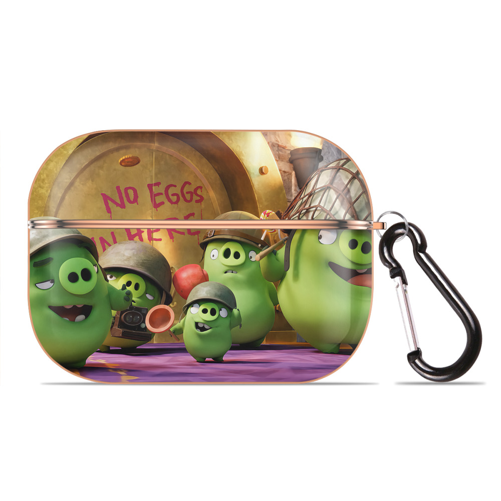 （画像用） Angry Birds アングリーバード 【AirPods Pro用】ハードシェル保護ケース｜耐衝撃・防指紋・カラビナ付き商品仕様