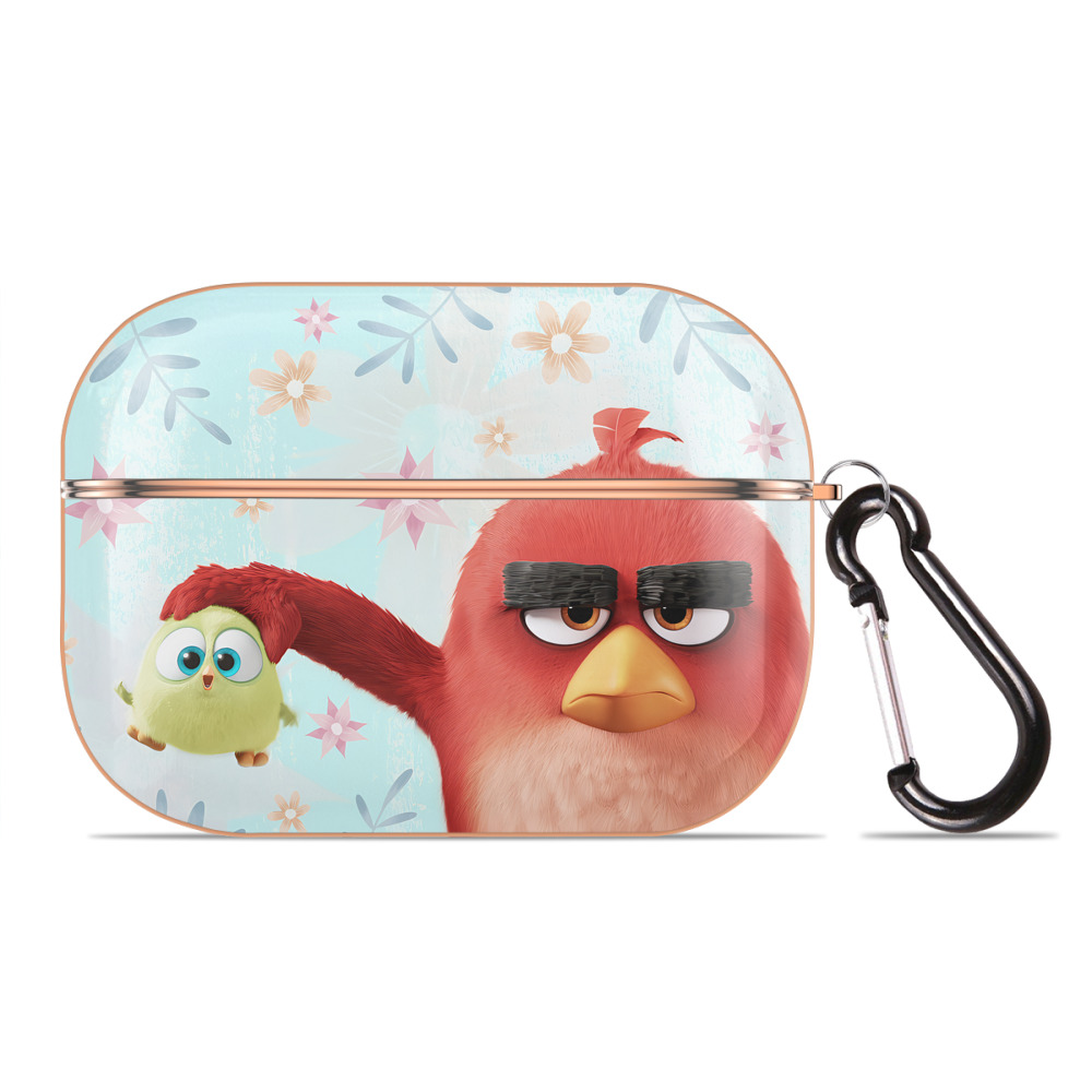 （画像用） Angry Birds アングリーバード 【AirPods Pro用】ハードシェル保護ケース｜耐衝撃・防指紋・カラビナ付き商品仕様