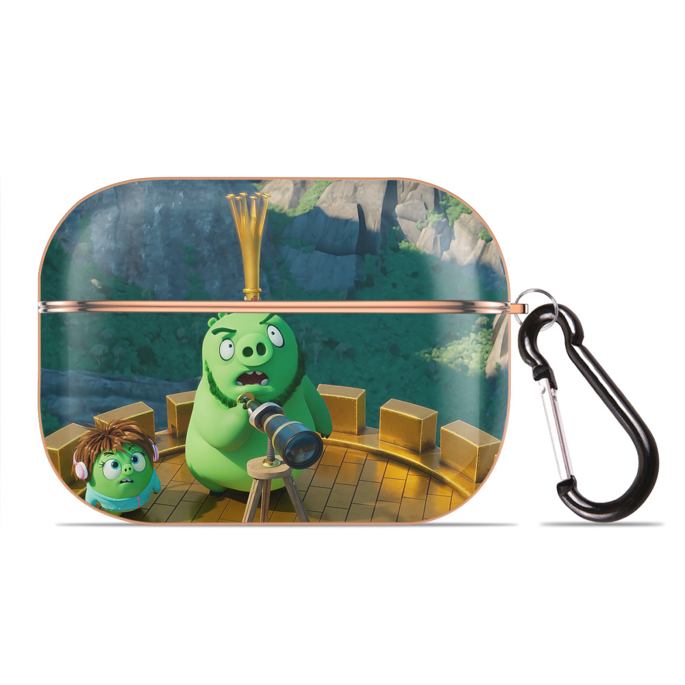（画像用） Angry Birds アングリーバード 【AirPods Pro用】ハードシェル保護ケース｜耐衝撃・防指紋・カラビナ付き商品仕様